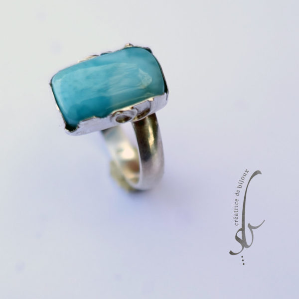 Bague argent et Larimar