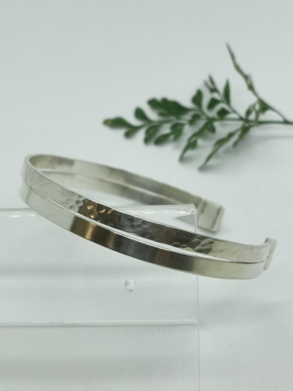 Bracelet argent double mixte – Image 5