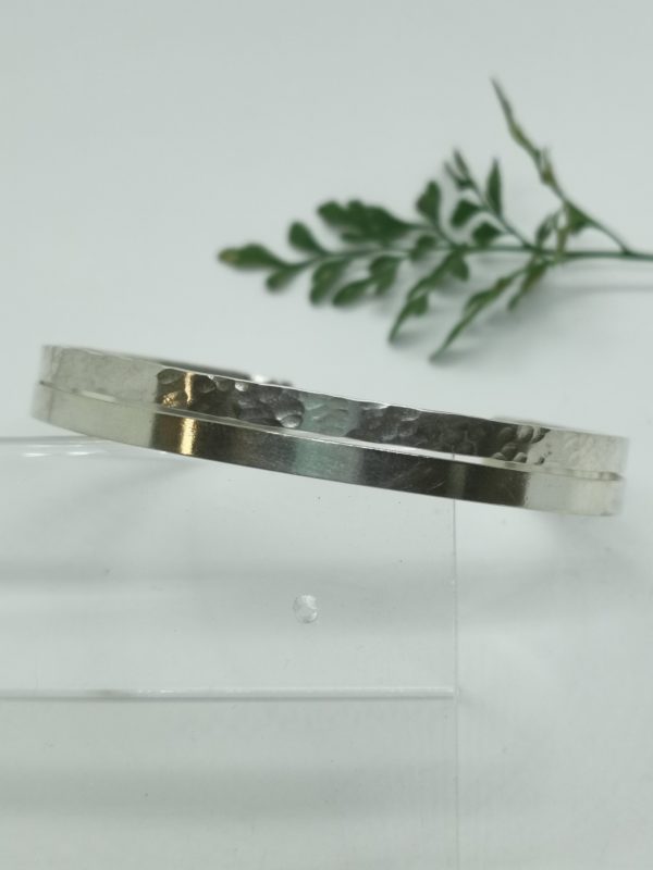 Bracelet argent double mixte – Image 4