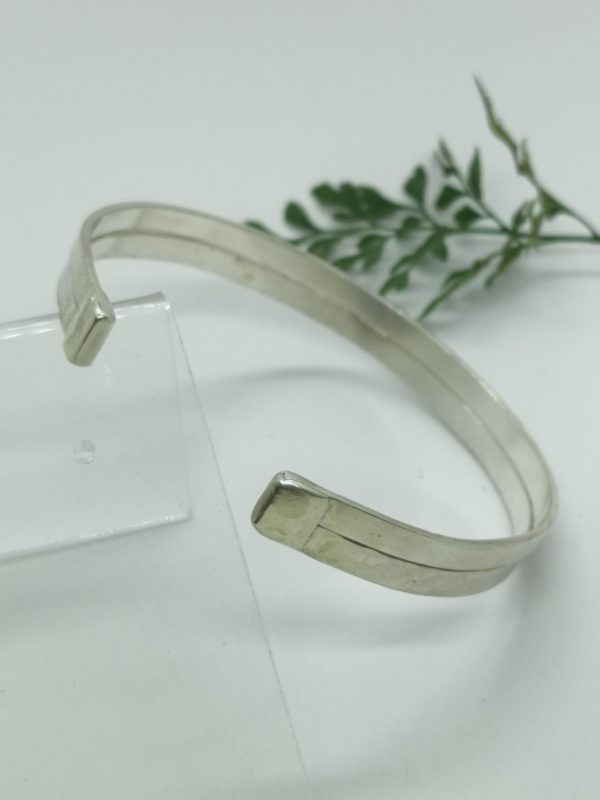 Bracelet argent double mixte – Image 3